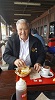 2016 Taking Grandad out for lunch, with John Thomas Lister Bramwell and Lorna Bramwell at Cicerellos Fremantle Western Australia. Photo Provided by Lorna Bramwell.