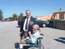 Supplied by John Lister Bramwell; John & Jean Bramwell at Fremantle war memorial after the ANSAC day march 25th April 2006