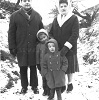 Supplied by John Lister Bramwell; John, Jean, Deborah and young John, circa 1962, Bradford, Yorks, going across moors.